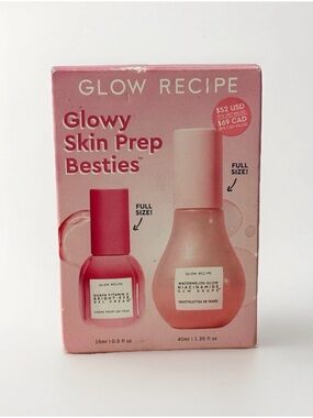 Glow Recipe Glowy Skin Prep Besties Set Eye Cream Niacinamide Dew Drop Full Size